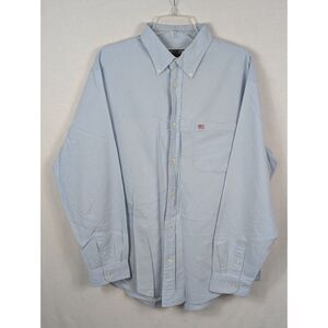 Y2K Ralph Lauren Jeans Co. Button Down Long Sleeve Shirt Blue Men's Size Large